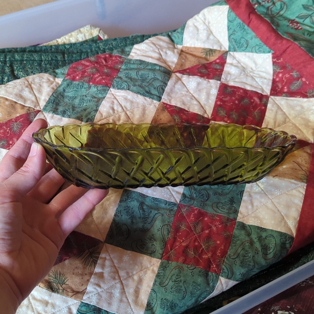 Green vintage bowl